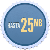 Up to 25Mb badge
